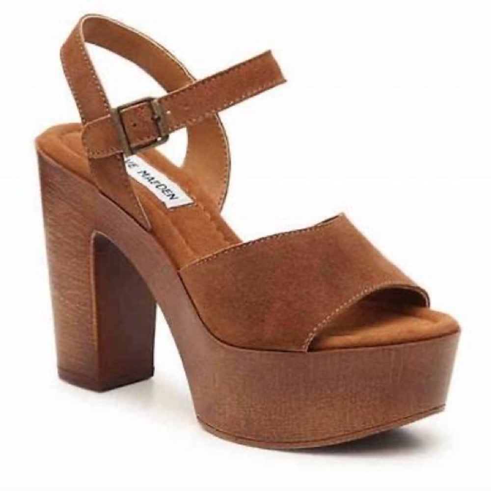 Steve Madden Brown Platform Sandals
